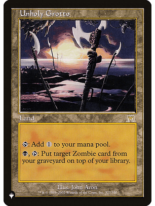 Unholy Grotto (Retro Frame) | Inglés | NM | PLST