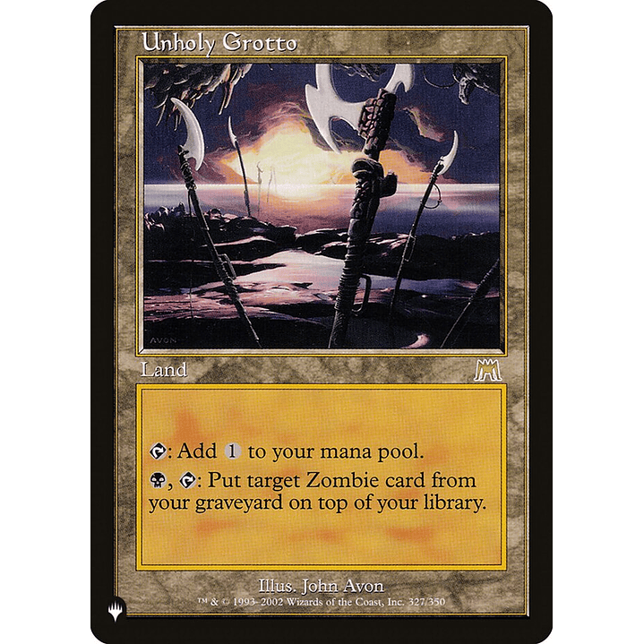 Unholy Grotto (Retro Frame) | Inglés | NM | PLST 1
