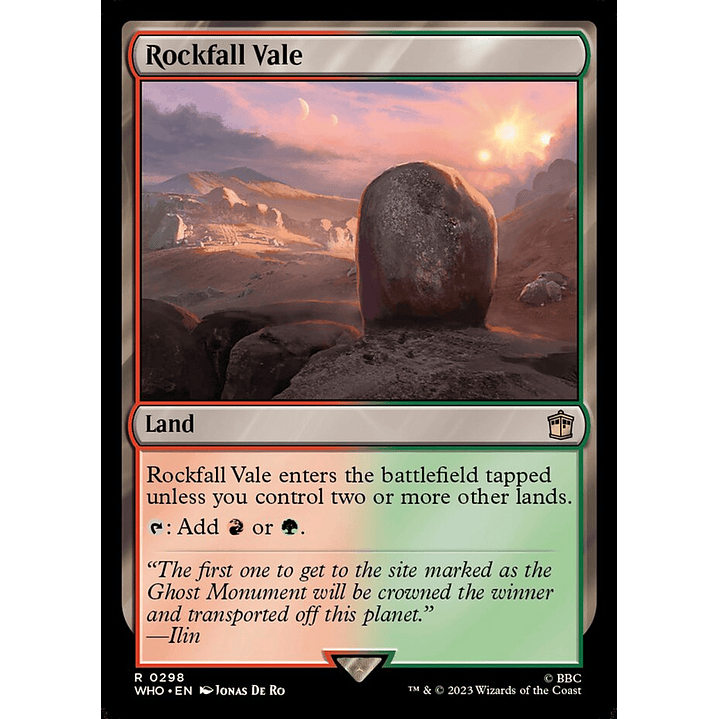 Rockfall Vale | Inglés | NM | WHO 1