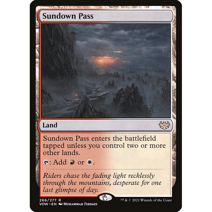 Sundown Pass | Inglés | NM | VOW 1