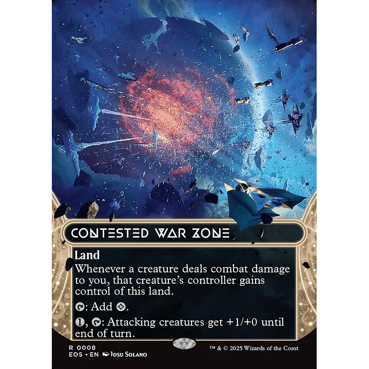 Contested War Zone (Borderless) | Inglés | NM | EOS 1