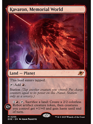 Kavaron, Memorial World | Inglés | NM | EOE