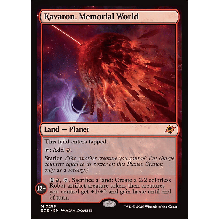 Kavaron, Memorial World | Inglés | NM | EOE 1
