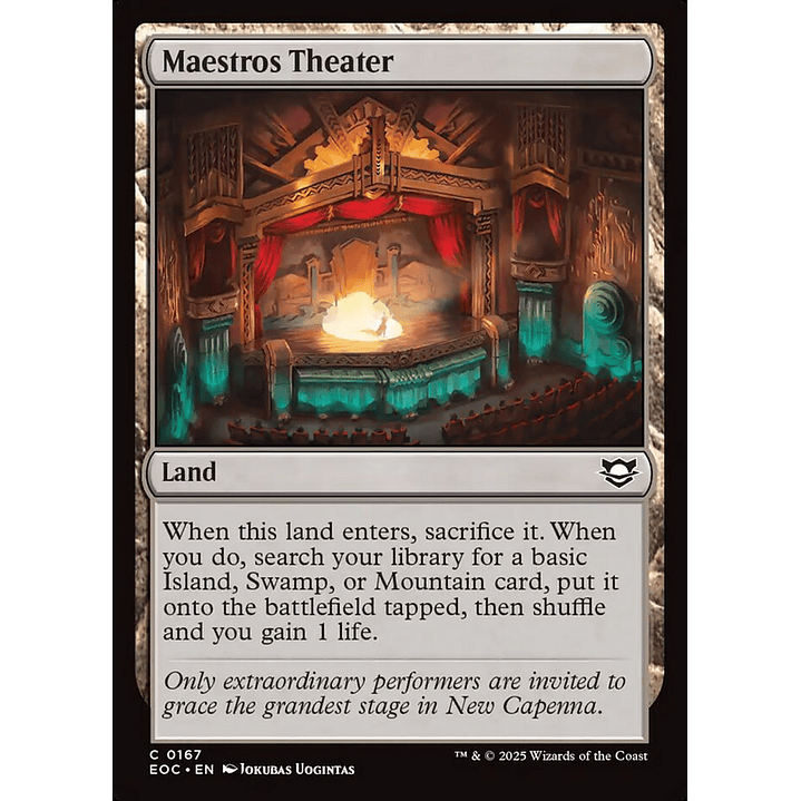 Maestros Theater | Inglés | NM | EOC 1