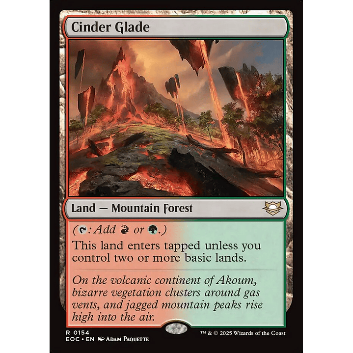 Cinder Glade | Inglés | NM | EOC 1