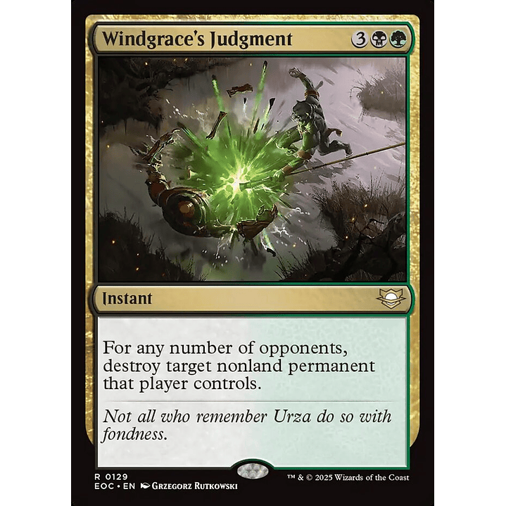 Windgrace's Judgment | Inglés | NM | EOC 1
