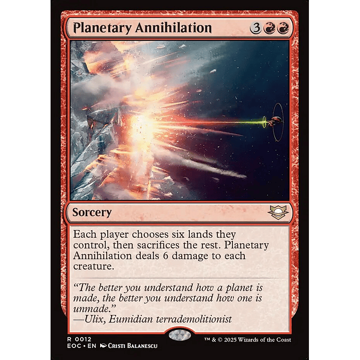 Planetary Annihilation | Inglés | NM | EOC 1