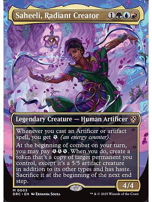 Saheeli, Radiant Creator (Borderless foil) | Inglés | NM | DRC