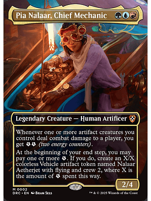 Pia Nalaar, Chief Mechanic (Borderless foil) | Inglés | NM | DRC