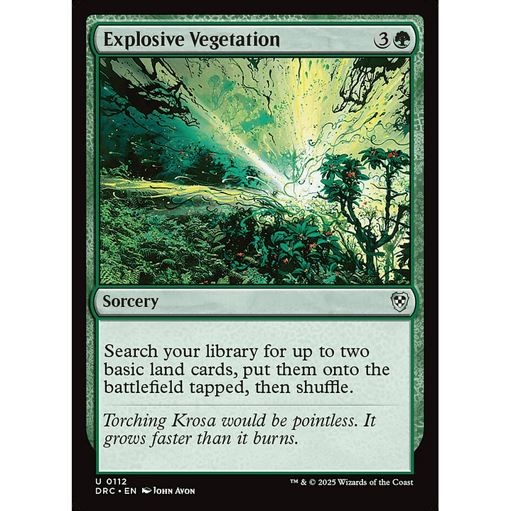 Explosive Vegetation | Inglés | NM | DRC 1