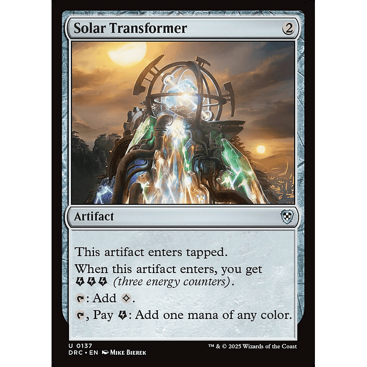 Solar Transformer | Inglés | NM | DRC 1