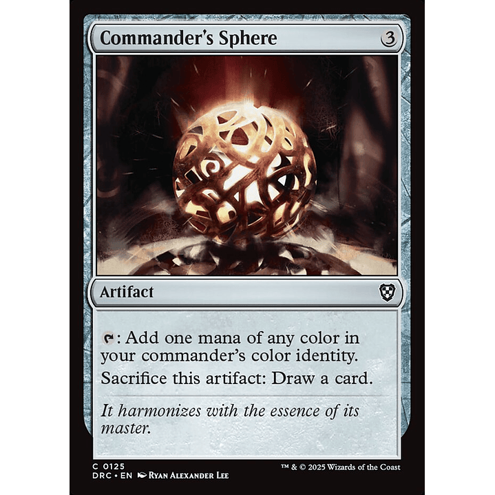 Commander's Sphere | Inglés | NM | DRC 1