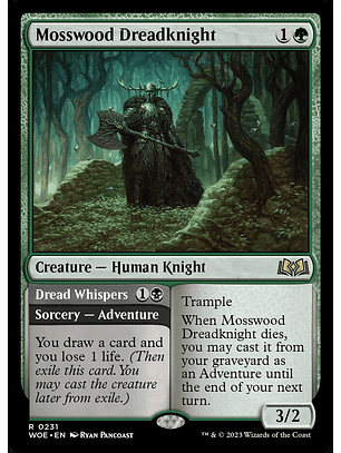 Mosswood Dreadknight // Dread Whispers | Inglés | NM | WOE