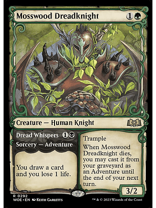 Mosswood Dreadknight // Dread Whispers (Showcase) | Inglés | NM | WOE