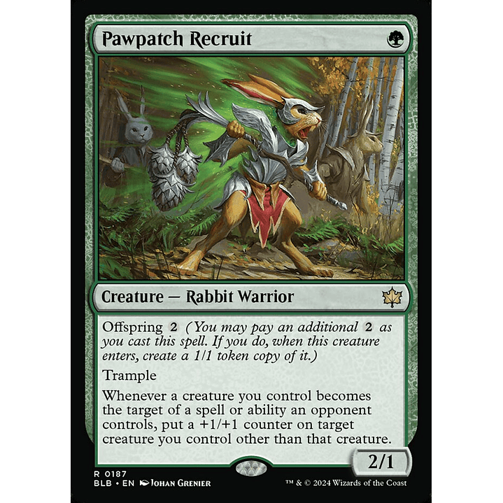 Pawpatch Recruit | Inglés | NM | BLB 1