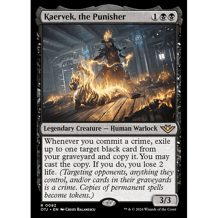 Kaervek, the Punisher | Inglés | NM | OTJ 1