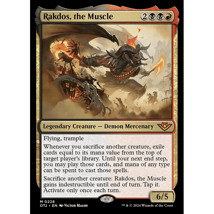 Rakdos, the Muscle | Español | NM | OTJ 1