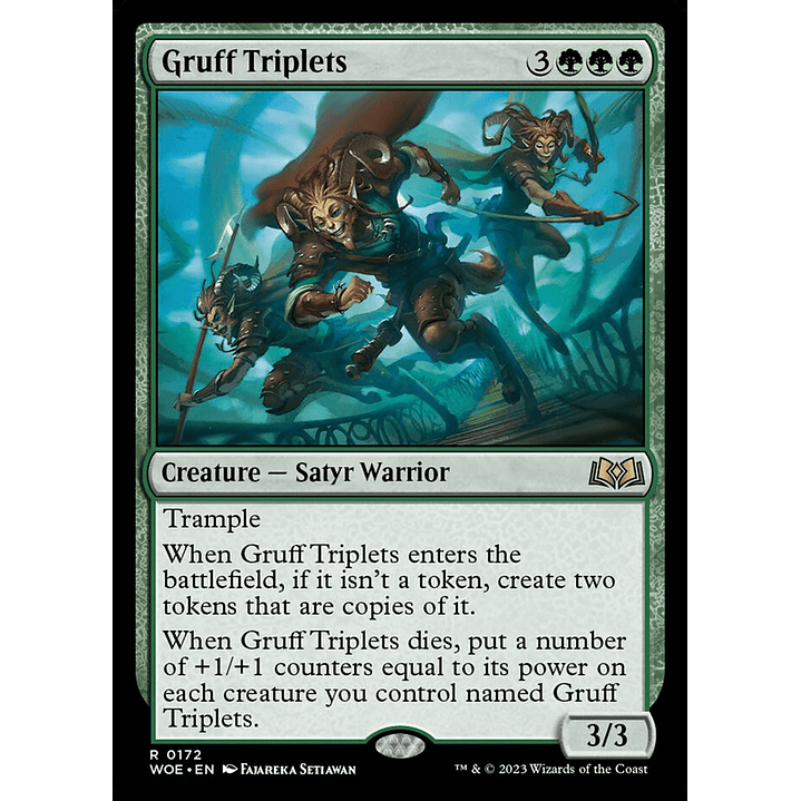 Gruff Triplets | Español | NM | WOE 1