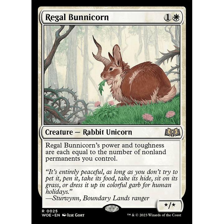 Regal Bunnicorn | Inglés | NM | WOE 1