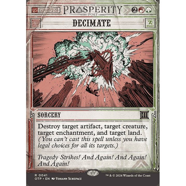 Decimate (Showcase) | Español | NM | OTP 1