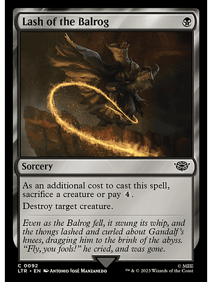 Lash of the Balrog | Inglés | NM | LTR