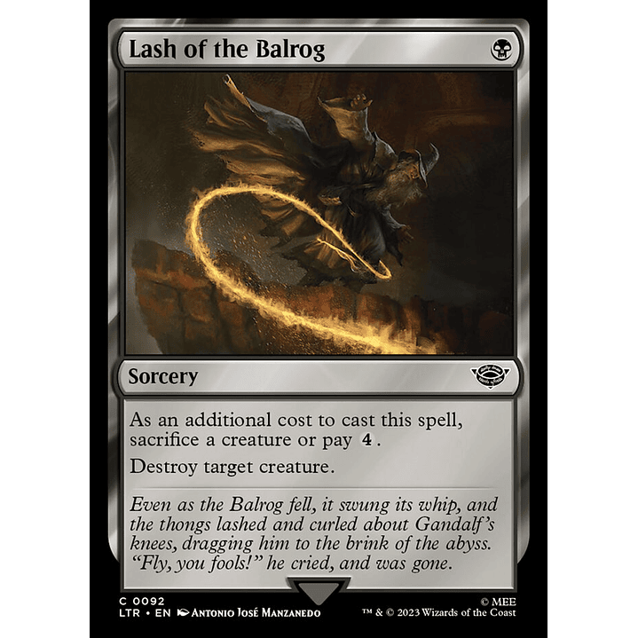 Lash of the Balrog | Inglés | NM | LTR 1