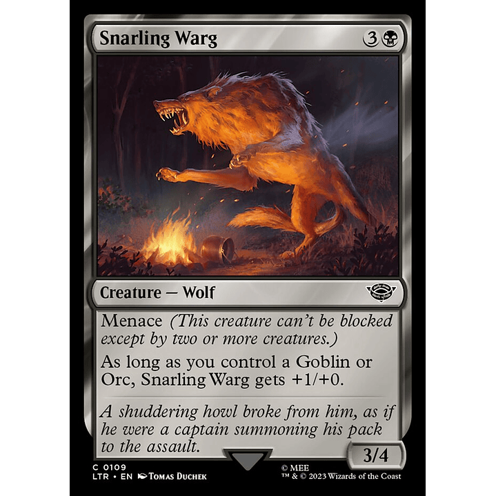 Snarling Warg | Inglés | NM | LTR 1
