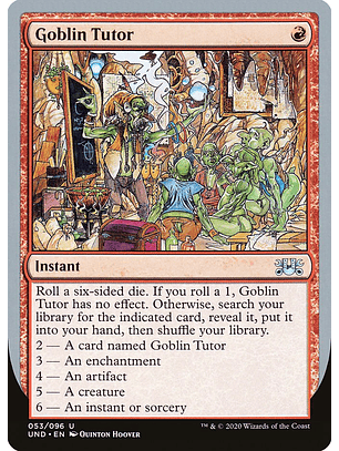 Goblin Tutor | Inglés | NM | UND