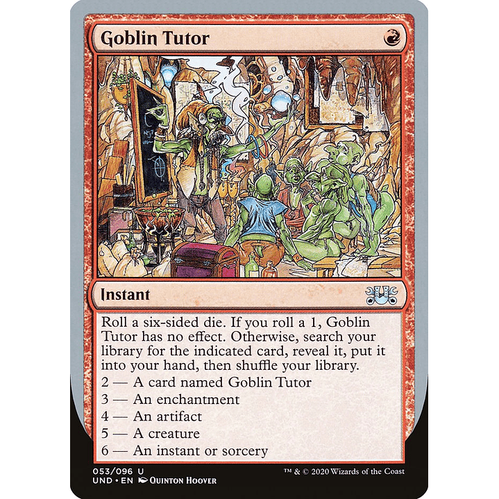 Goblin Tutor | Inglés | NM | UND 1