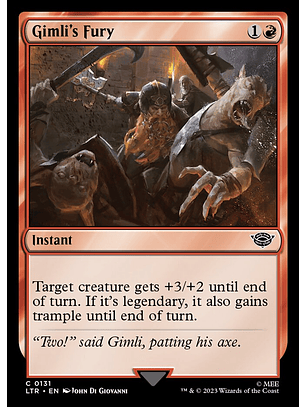 Gimli's Fury | Inglés | NM | LTR