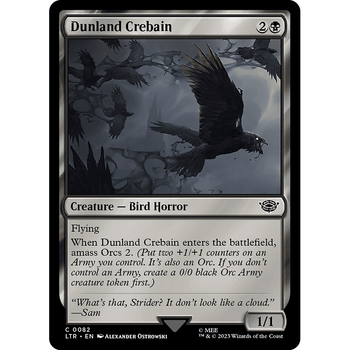 Dunland Crebain | Español | NM | LTR 1