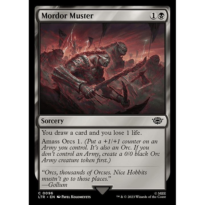Mordor Muster | Español | NM | LTR 1