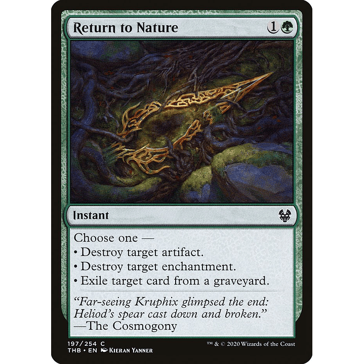 Return to Nature | Inglés | NM | THB 1