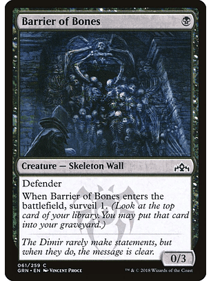 Barrier of Bones | Español | NM | GRN