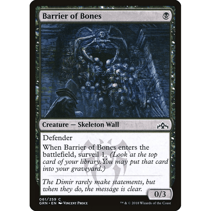 Barrier of Bones | Español | NM | GRN 1