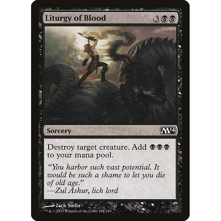 Liturgy of Blood | Español | NM | M14 1