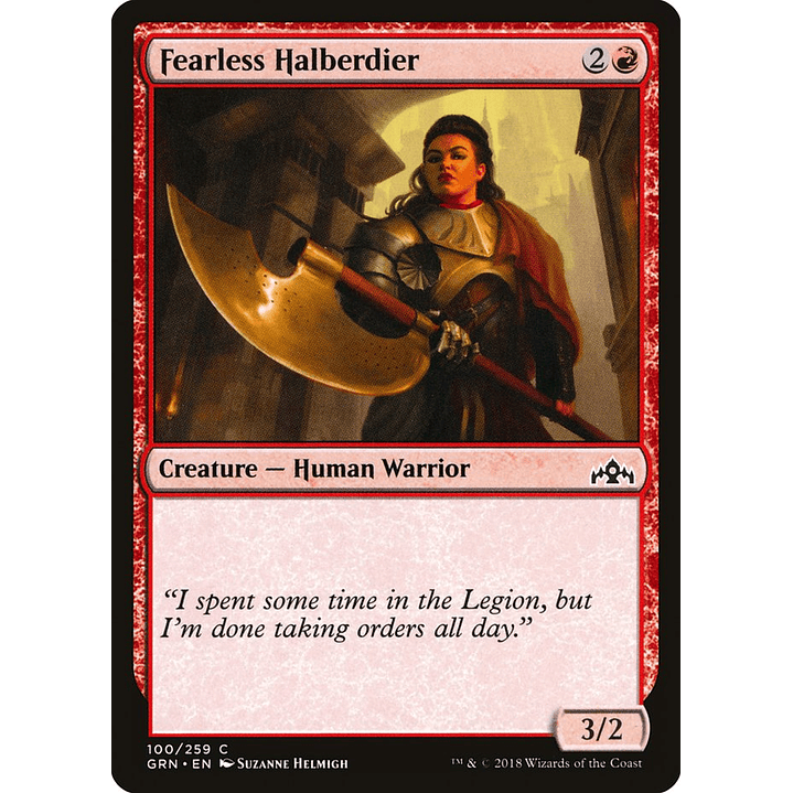 Fearless Halberdier | Español | NM | GRN 1
