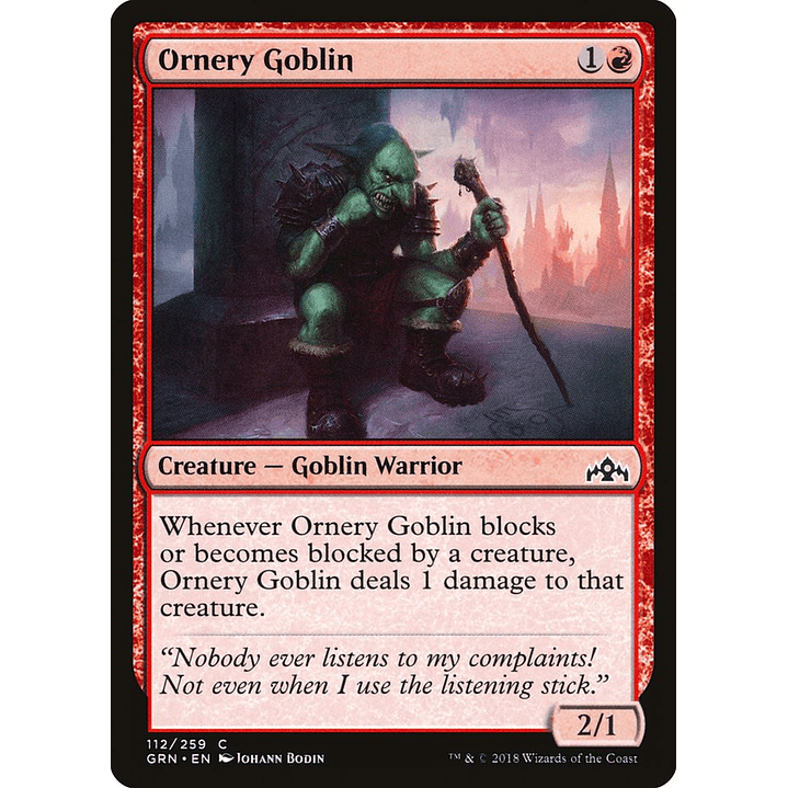 Ornery Goblin | Español | NM | GRN 1