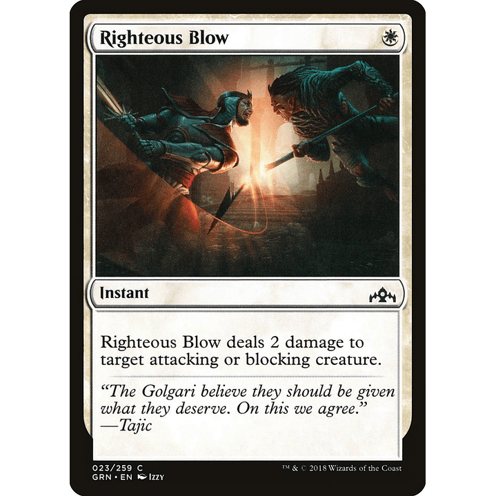 Righteous Blow | Español | NM | GRN 1