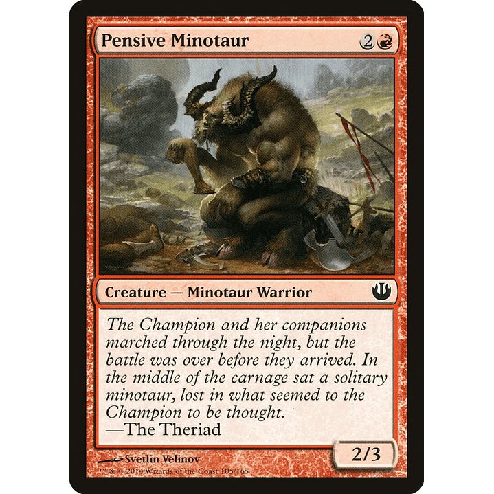 Pensive Minotaur | Español | NM | JOU 1
