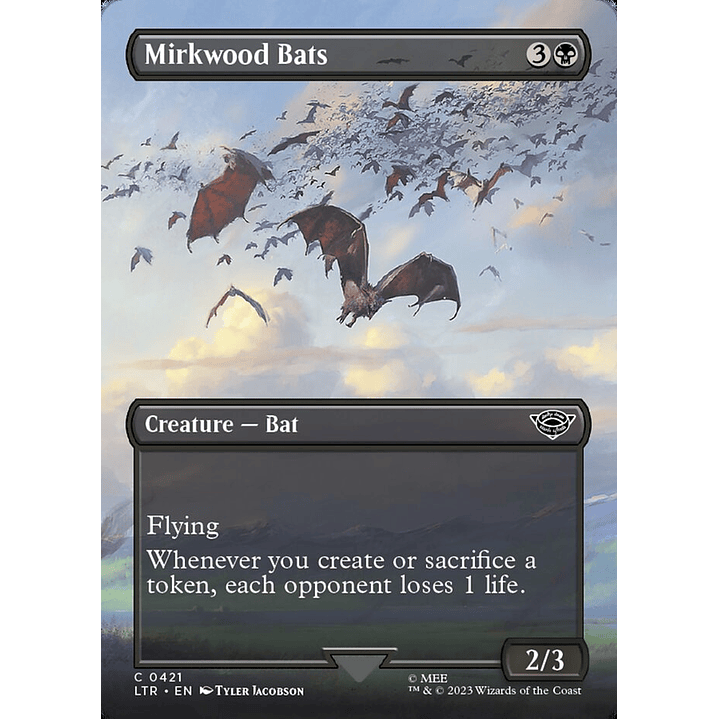 Mirkwood Bats (Borderless) | Español | NM | LTR 1