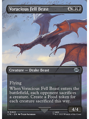 Voracious Fell Beast (Borderless) | Español | NM | LTR