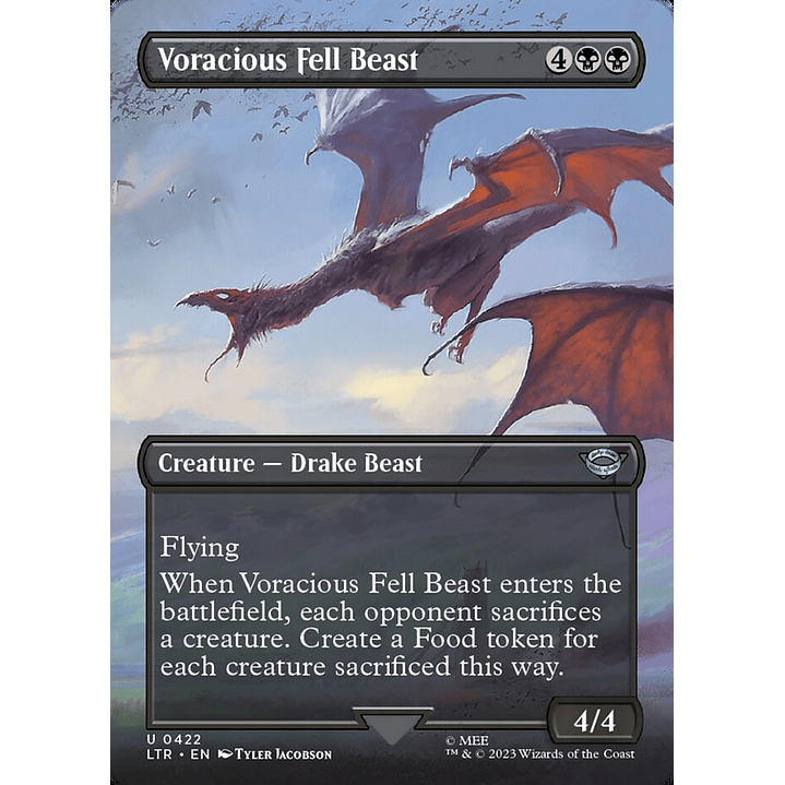 Voracious Fell Beast (Borderless) | Español | NM | LTR 1