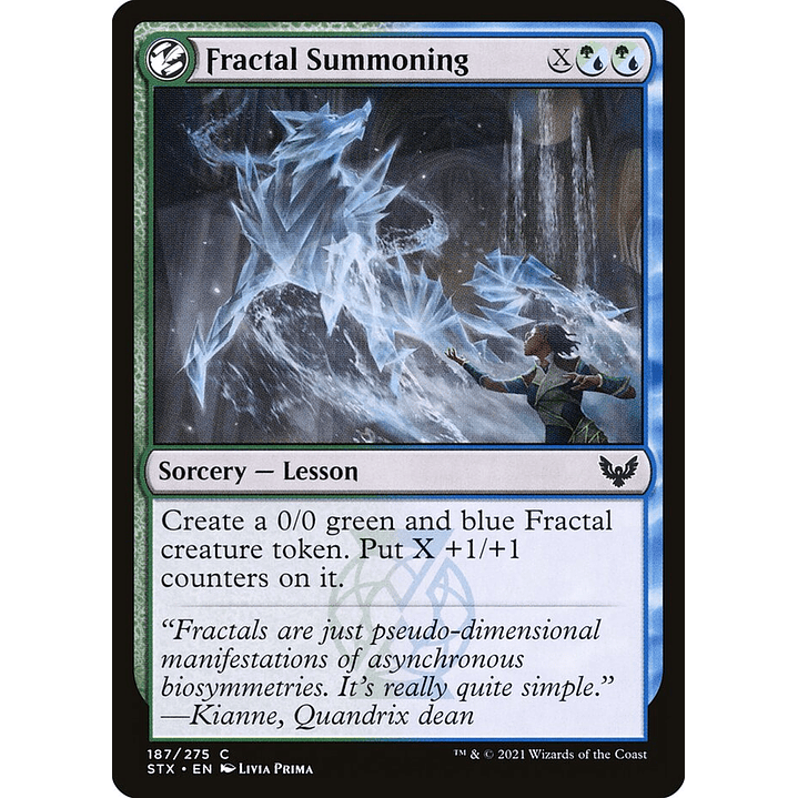 Fractal Summoning | Japonés | NM | STX 1