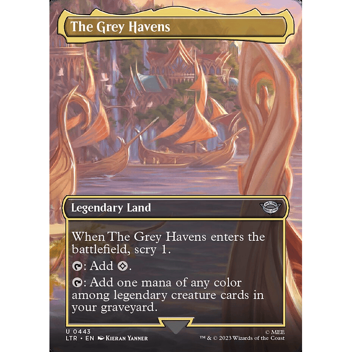 The Grey Havens (Borderless) | Español | NM | LTR 1