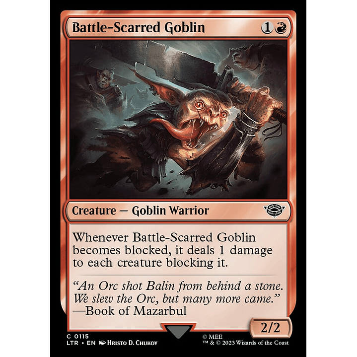 Battle-Scarred Goblin | Español | NM | LTR 1