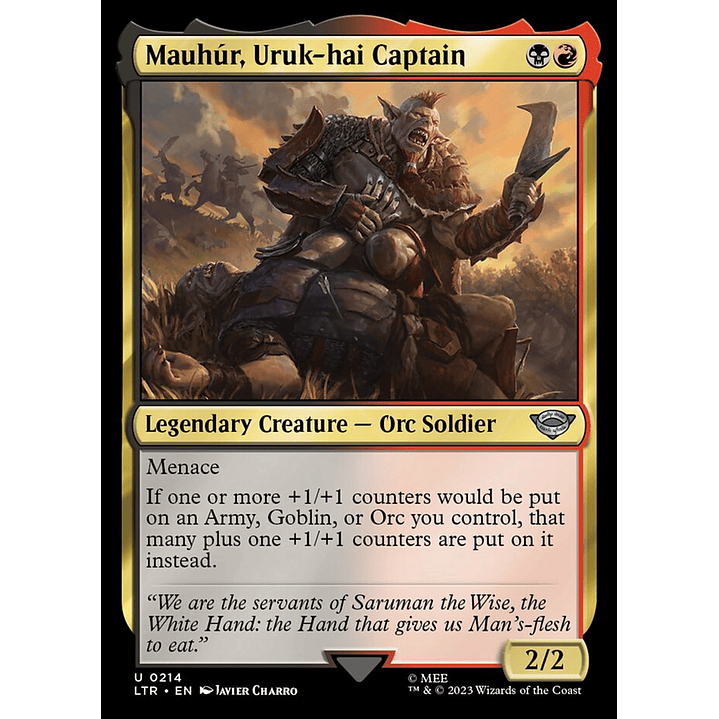 Mauhúr, Uruk-hai Captain | Inglés | NM | LTR 1