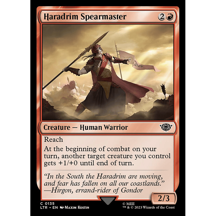 Haradrim Spearmaster | Español | NM | LTR 1