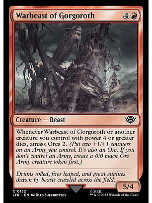Warbeast of Gorgoroth | Inglés | NM | LTR