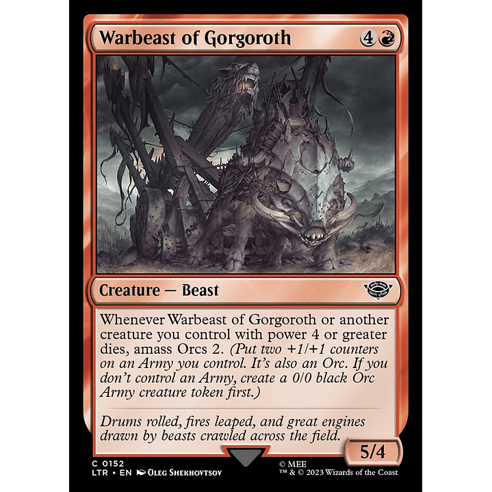 Warbeast of Gorgoroth | Inglés | NM | LTR 1